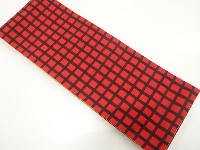 JAPANESE HANHABA OBI / WOVEN GRID